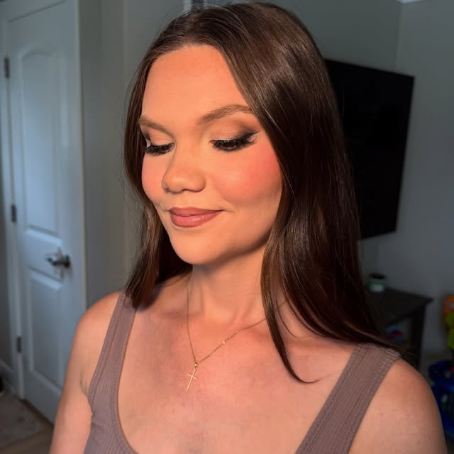 Warm soft glam makeup for a special occasion